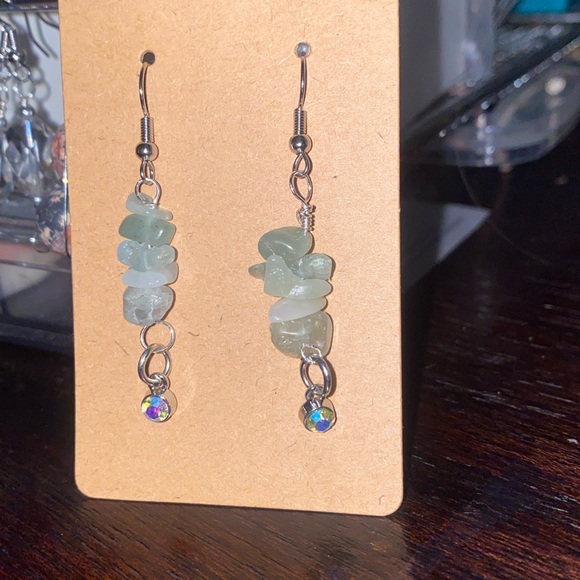 3 for $20 sale!  new sea glass dangle style stones &beads druzy - Picture 1 of 2